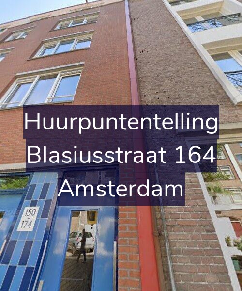 Foto gevel Huurpuntentelling voor Blasiusstraat 164, Amsterdam