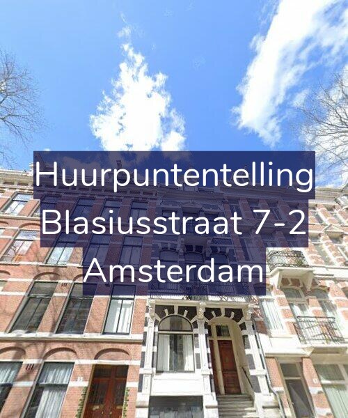 Foto gevel Huurpuntentelling voor Blasiusstraat 7-2, Amsterdam