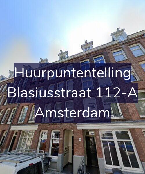 Foto gevel Huurpuntentelling voor Blasiusstraat 112-A, Amsterdam