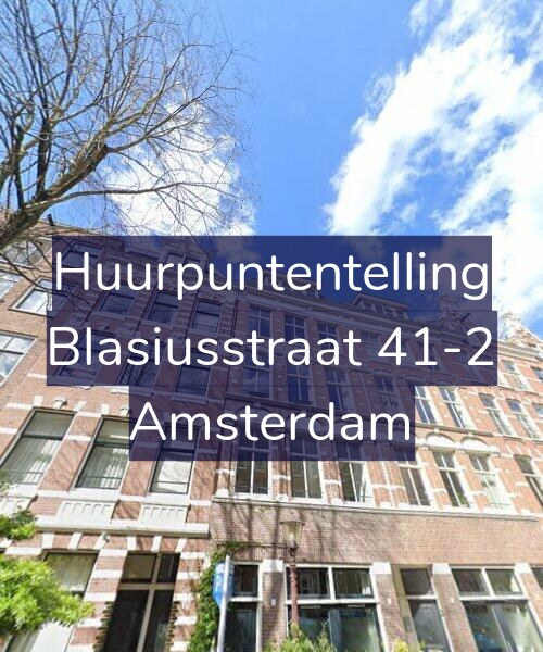 Foto gevel Huurpuntentelling voor Blasiusstraat 41-2, Amsterdam