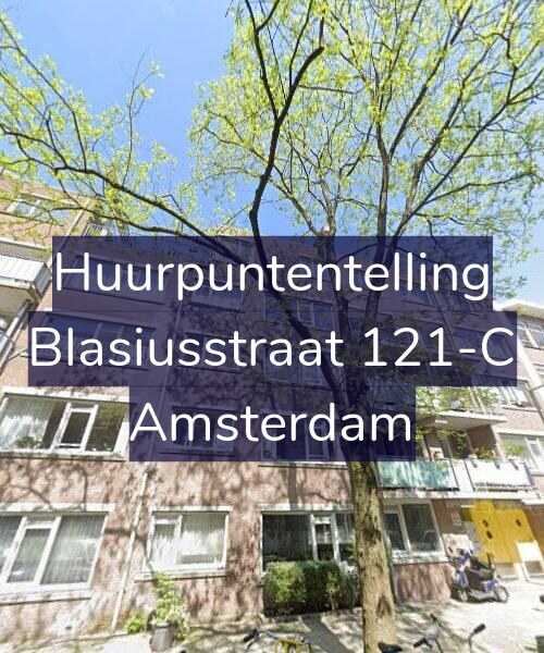 Foto gevel Huurpuntentelling voor Blasiusstraat 121-C, Amsterdam