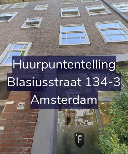 Foto gevel Huurpuntentelling voor Blasiusstraat 134-3, Amsterdam
