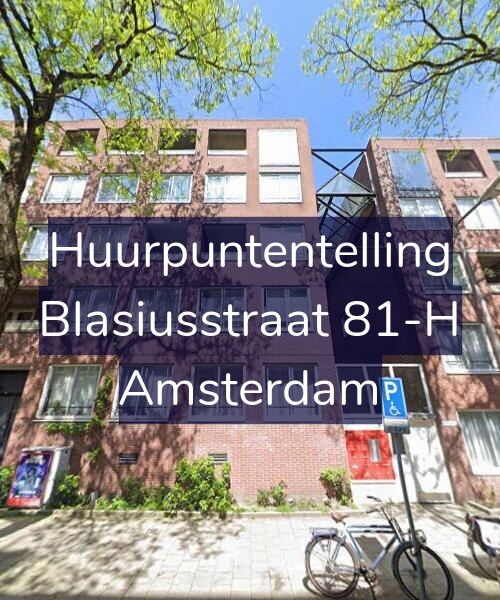 Foto gevel Huurpuntentelling voor Blasiusstraat 81-H, Amsterdam