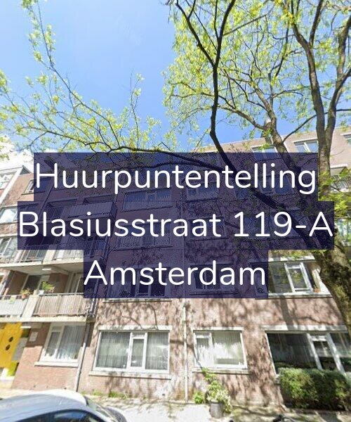 Foto gevel Huurpuntentelling voor Blasiusstraat 119-A, Amsterdam