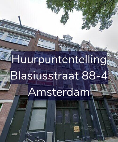 Foto gevel Huurpuntentelling voor Blasiusstraat 88-4, Amsterdam