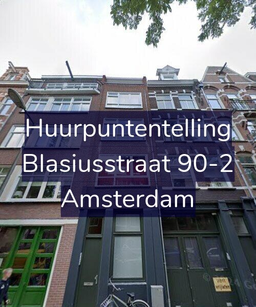 Foto gevel Huurpuntentelling voor Blasiusstraat 90-2, Amsterdam