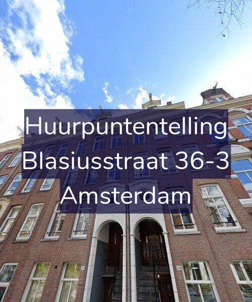 Foto gevel Huurpuntentelling voor Blasiusstraat 36-3, Amsterdam