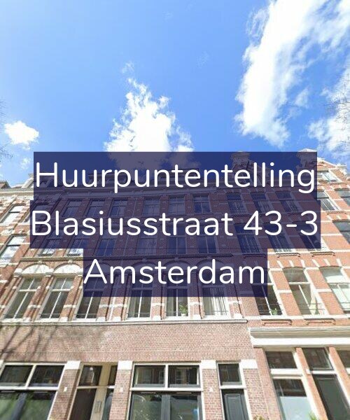 Foto gevel Huurpuntentelling voor Blasiusstraat 43-3, Amsterdam