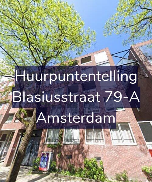 Foto gevel Huurpuntentelling voor Blasiusstraat 79-A, Amsterdam