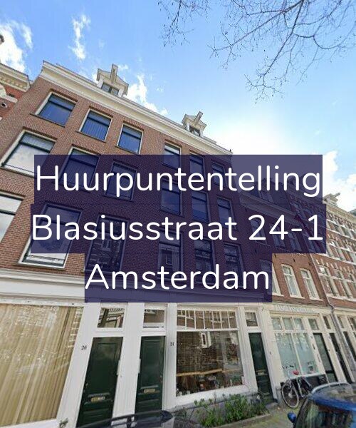 Foto gevel Huurpuntentelling voor Blasiusstraat 24-1, Amsterdam