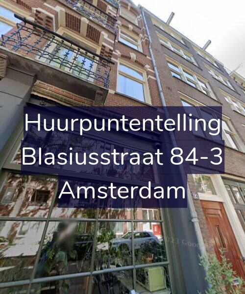Foto gevel Huurpuntentelling voor Blasiusstraat 84-3, Amsterdam