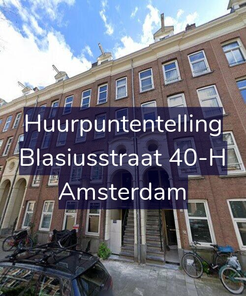 Foto gevel Huurpuntentelling voor Blasiusstraat 40-H, Amsterdam