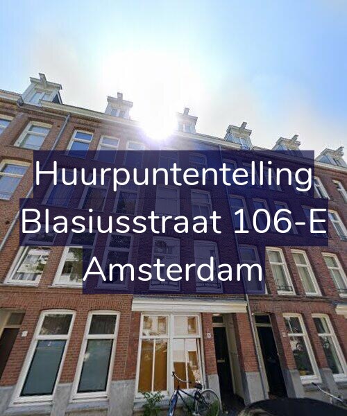 Foto gevel Huurpuntentelling voor Blasiusstraat 106-E, Amsterdam