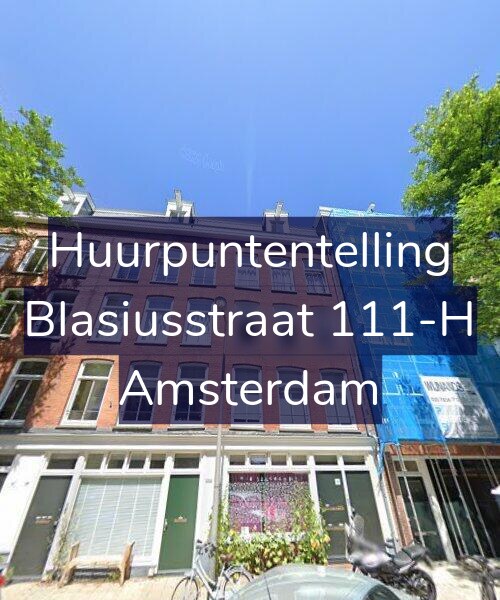 Foto gevel Huurpuntentelling voor Blasiusstraat 111-H, Amsterdam