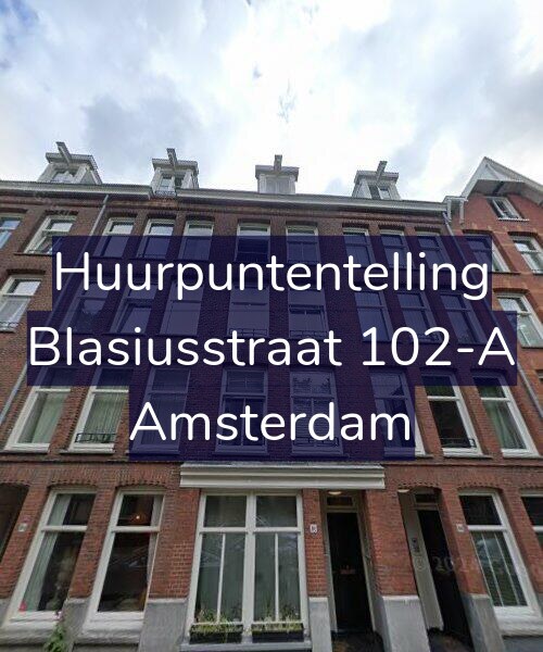 Foto gevel Huurpuntentelling voor Blasiusstraat 102-A, Amsterdam