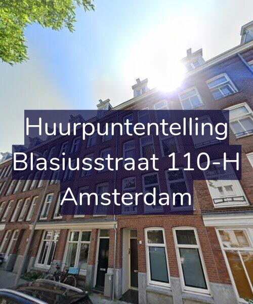 Foto gevel Huurpuntentelling voor Blasiusstraat 110-H, Amsterdam