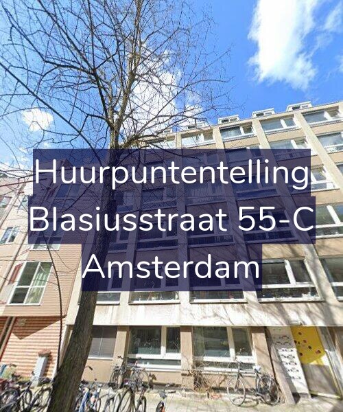 Foto gevel Huurpuntentelling voor Blasiusstraat 55-C, Amsterdam