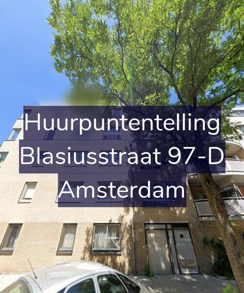 Foto gevel Huurpuntentelling voor Blasiusstraat 97-D, Amsterdam