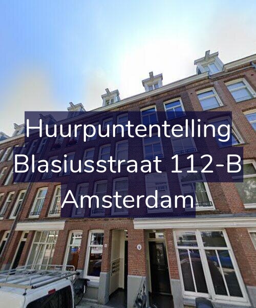 Foto gevel Huurpuntentelling voor Blasiusstraat 112-B, Amsterdam