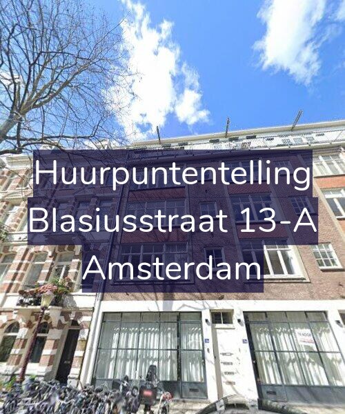 Foto gevel Huurpuntentelling voor Blasiusstraat 13-A, Amsterdam