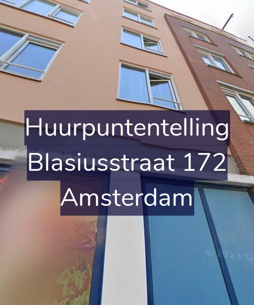 Foto gevel Huurpuntentelling voor Blasiusstraat 172, Amsterdam