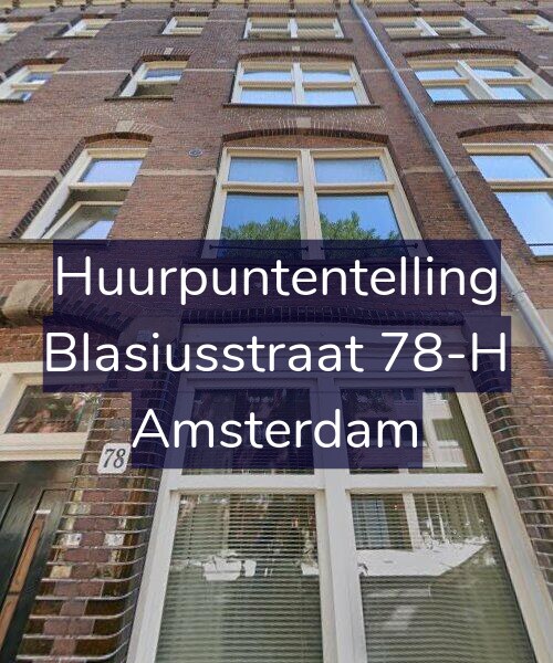 Foto gevel Huurpuntentelling voor Blasiusstraat 78-H, Amsterdam