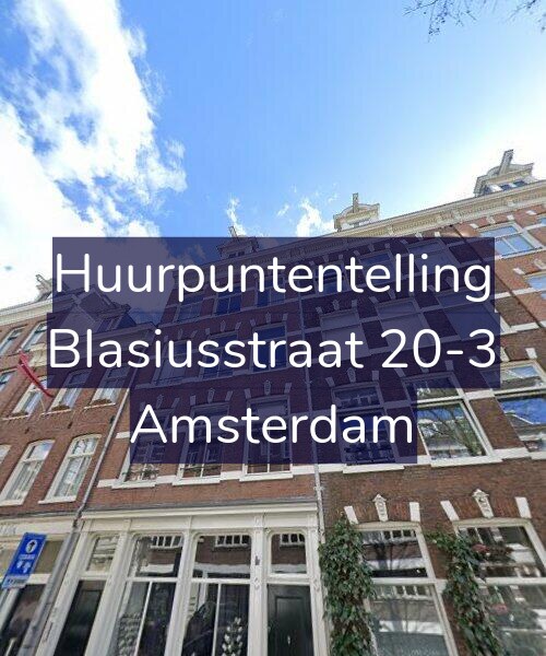 Foto gevel Huurpuntentelling voor Blasiusstraat 20-3, Amsterdam