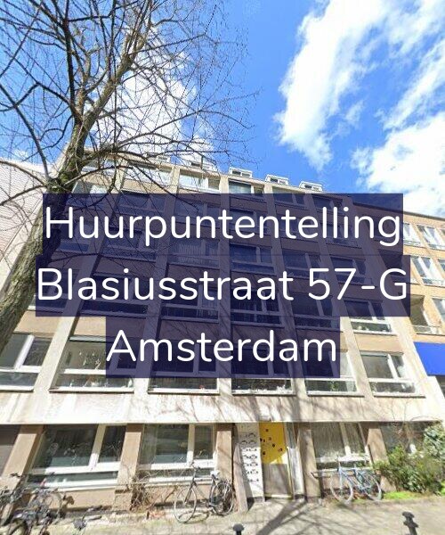 Foto gevel Huurpuntentelling voor Blasiusstraat 57-G, Amsterdam
