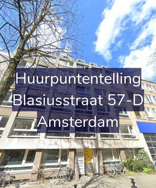 Foto gevel Huurpuntentelling voor Blasiusstraat 57-D, Amsterdam