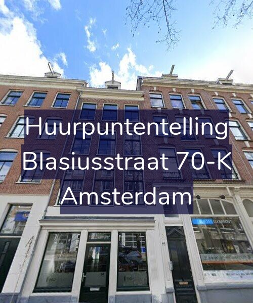 Foto gevel Huurpuntentelling voor Blasiusstraat 70-K, Amsterdam