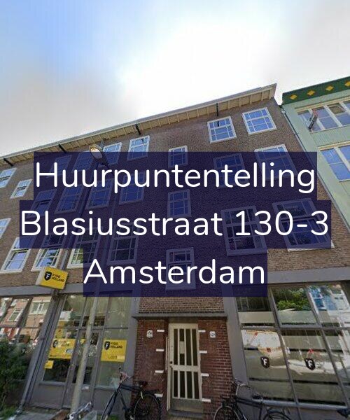 Foto gevel Huurpuntentelling voor Blasiusstraat 130-3, Amsterdam