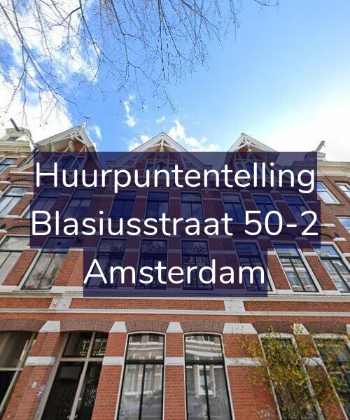 Foto gevel Huurpuntentelling voor Blasiusstraat 50-2, Amsterdam