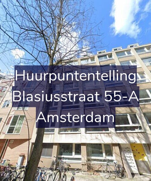 Foto gevel Huurpuntentelling voor Blasiusstraat 55-A, Amsterdam