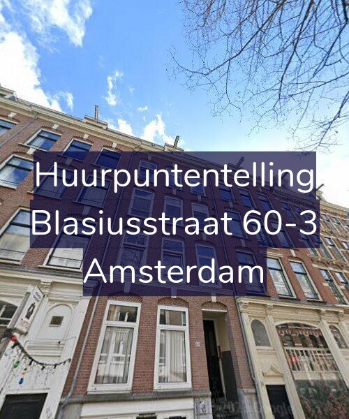 Foto gevel Huurpuntentelling voor Blasiusstraat 60-3, Amsterdam
