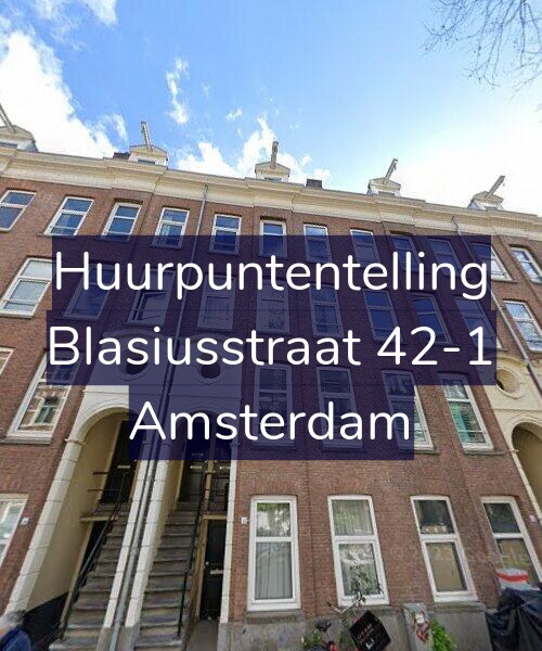 Foto gevel Huurpuntentelling voor Blasiusstraat 42-1, Amsterdam