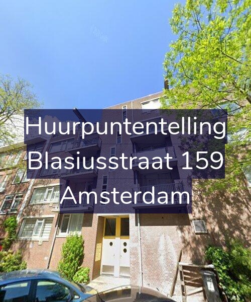Foto gevel Huurpuntentelling voor Blasiusstraat 159, Amsterdam