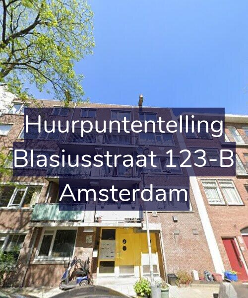 Foto gevel Huurpuntentelling voor Blasiusstraat 123-B, Amsterdam