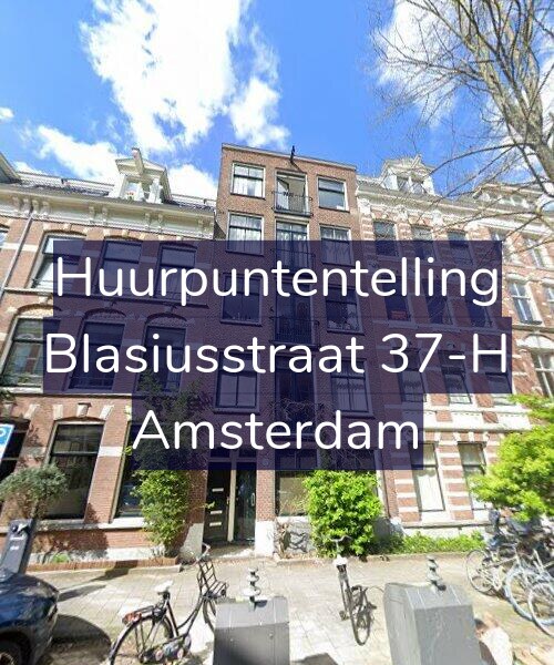 Foto gevel Huurpuntentelling voor Blasiusstraat 37-H, Amsterdam