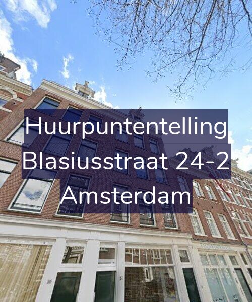 Foto gevel Huurpuntentelling voor Blasiusstraat 24-2, Amsterdam