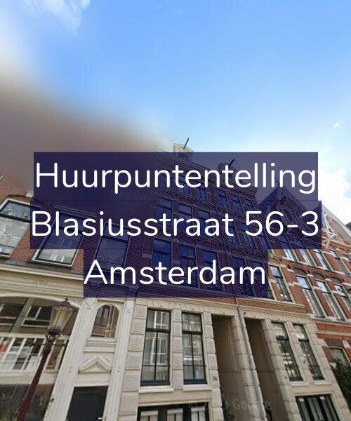 Foto gevel Huurpuntentelling voor Blasiusstraat 56-3, Amsterdam