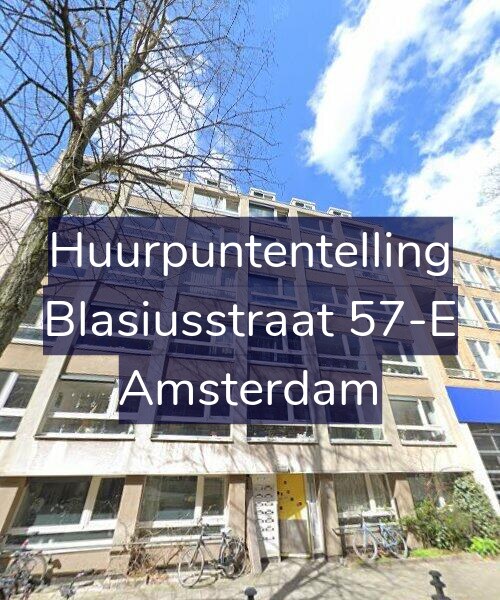Foto gevel Huurpuntentelling voor Blasiusstraat 57-E, Amsterdam