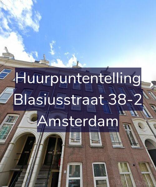 Foto gevel Huurpuntentelling voor Blasiusstraat 38-2, Amsterdam