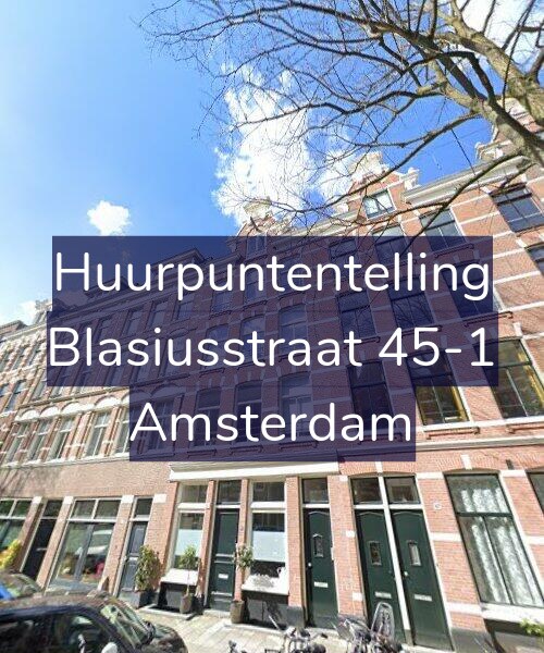 Foto gevel Huurpuntentelling voor Blasiusstraat 45-1, Amsterdam