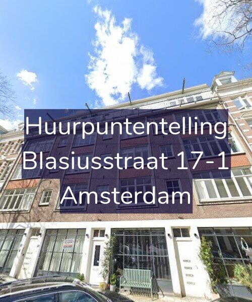 Foto gevel Huurpuntentelling voor Blasiusstraat 17-1, Amsterdam