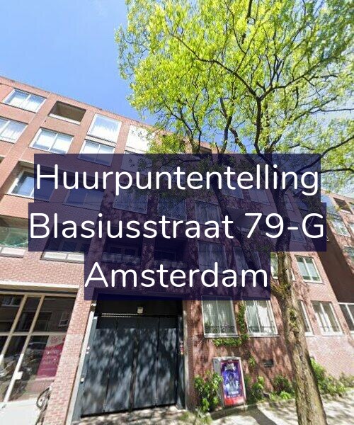Foto gevel Huurpuntentelling voor Blasiusstraat 79-G, Amsterdam