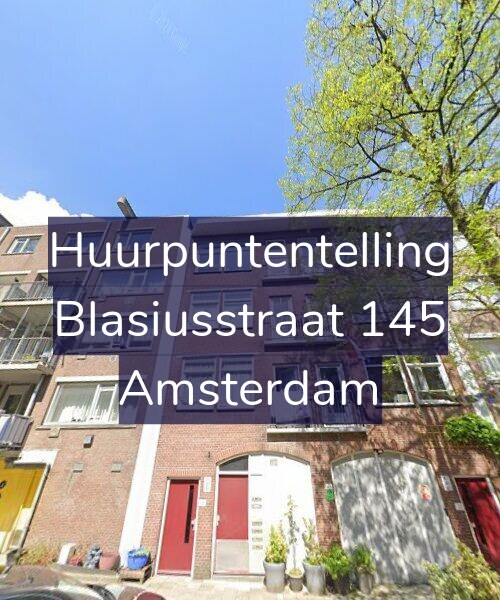 Foto gevel Huurpuntentelling voor Blasiusstraat 145, Amsterdam