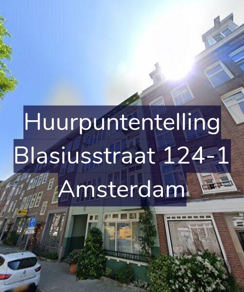 Foto gevel Huurpuntentelling voor Blasiusstraat 124-1, Amsterdam