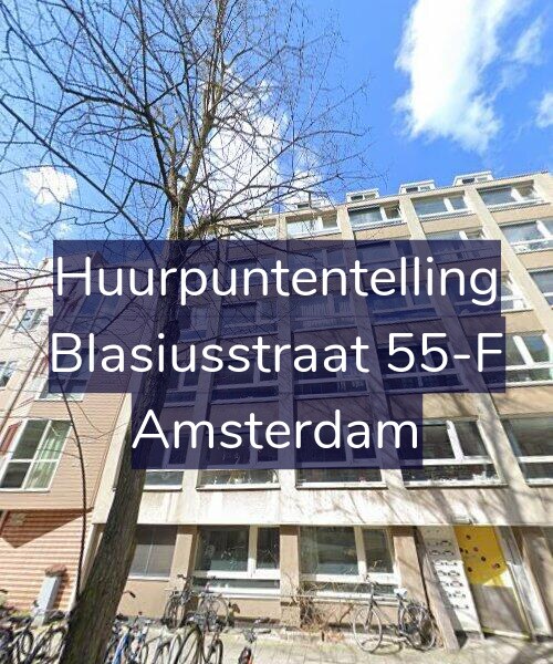 Foto gevel Huurpuntentelling voor Blasiusstraat 55-F, Amsterdam