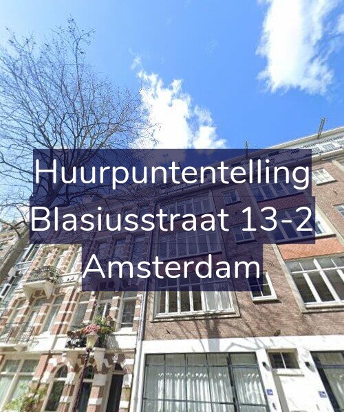Foto gevel Huurpuntentelling voor Blasiusstraat 13-2, Amsterdam