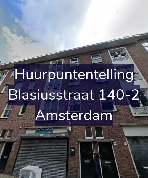 Foto gevel Huurpuntentelling voor Blasiusstraat 140-2, Amsterdam